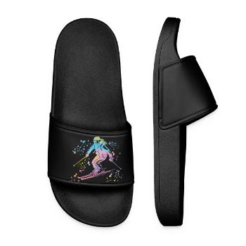 Ski alpin Sports d’hiver Ski nordique - Claquettes Femme - noir - Devant