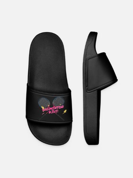 Raquette néon pour enfants de badminton - Claquettes Femme - noir