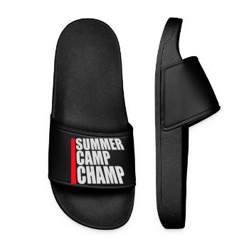 Summer Camp Champ Fun Kids Outdoor Adventure - Women’s Pool Sliders - black - Front