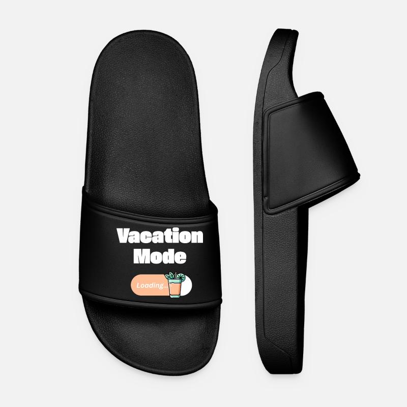 Vacation Mode On – Mai Tai with Loading Bar (light) - Women’s Pool Sliders - black