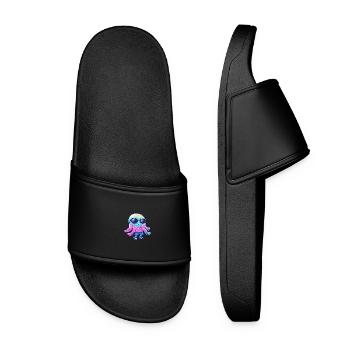 Jellyfish Cool Summer - Women’s Pool Sliders - black - Front