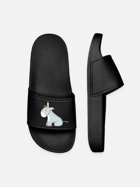 L’âne - Claquettes Femme - noir