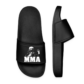 Symbole d’arts martiaux mixtes Fighter MMA cadeau - Claquettes Femme - noir - Devant