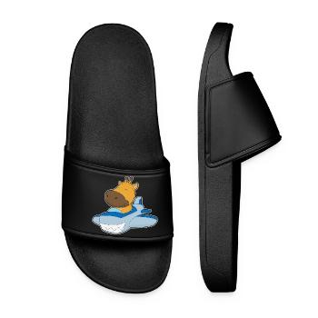Avion girafe - Claquettes Femme - noir - Devant