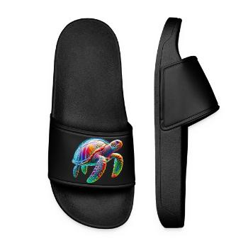 Turtle - Women’s Pool Sliders - black - Front