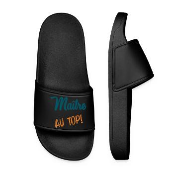 MASTER - Women’s Pool Sliders - black - Front