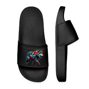 Loup - Claquettes Femme - noir - Devant