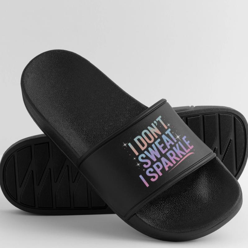 Je ne transpire pas, je brille ! Claquettes Femme
