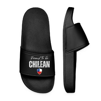 Stolzer Chilene, ich liebe Chile - Frauen Badelatschen - Schwarz - Vorne