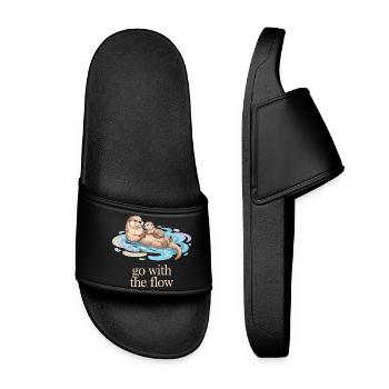 Otter Family Go with the Flow - Women’s Pool Sliders - black - Front