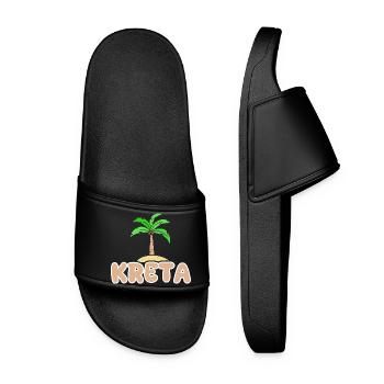 Crete as a holiday - Women’s Pool Sliders - black - Front