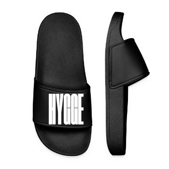 Hygge Bold Wordmark Graphic Tee - Women’s Pool Sliders - black - Front