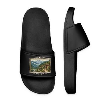 Armenia Dilijan Vintage Travel Brand - Women’s Pool Sliders - black - Front