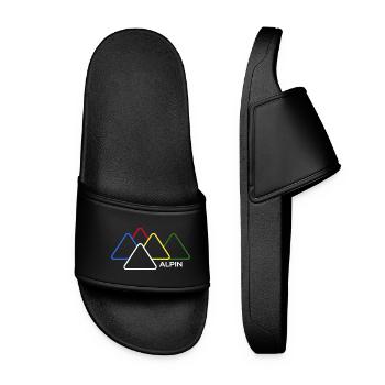 alpinisme sherpa alpin ferrata montagne sommet - Claquettes Femme - noir - Devant