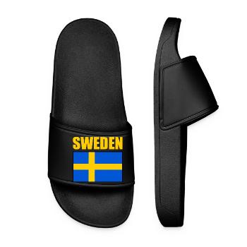 Schweden - Frauen Badelatschen - Schwarz - Vorne