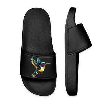Kolibri - Frauen Badelatschen - Schwarz - Vorne