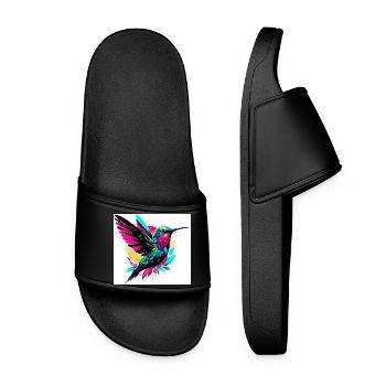 Kolibri - Frauen Badelatschen - Schwarz - Vorne