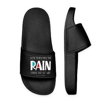 Feel the Rain (dark) - Women’s Pool Sliders - black - Front