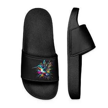 Kolibri - Frauen Badelatschen - Schwarz - Vorne