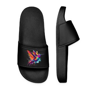Kolibri - Frauen Badelatschen - Schwarz - Vorne