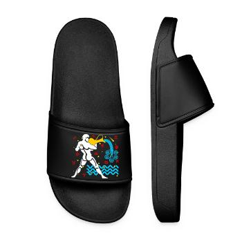 Couleur du Verseau - Claquettes Femme - noir - Devant