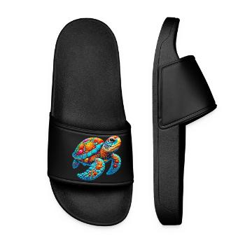 Turtle - Women’s Pool Sliders - black - Front