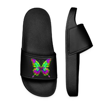 Butterfly - Women’s Pool Sliders - black - Front