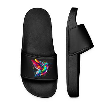 Kolibri - Frauen Badelatschen - Schwarz - Vorne
