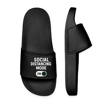 Mode de distanciation sociale activé - Claquettes Femme - noir - Devant