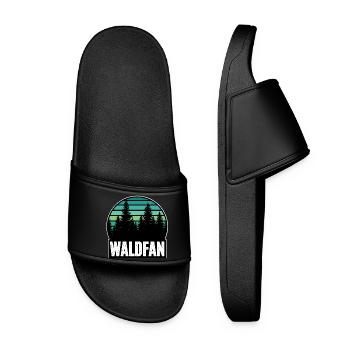 Forest fan - Women’s Pool Sliders - black - Front