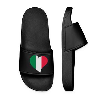 Cœur italien - Claquettes Femme - noir - Devant