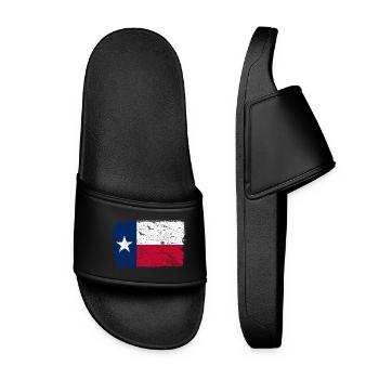 Texas Vintage Flagge - Frauen Badelatschen - Schwarz - Vorne