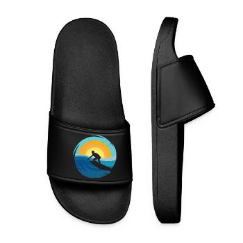 Surfer - Surfboard - Women’s Pool Sliders - black - Front