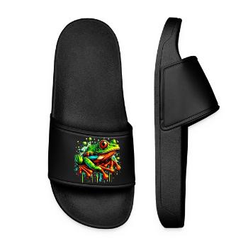 Grenouille - Claquettes Femme - noir - Devant