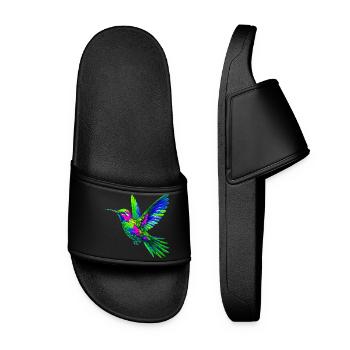 Kolibri - Frauen Badelatschen - Schwarz - Vorne
