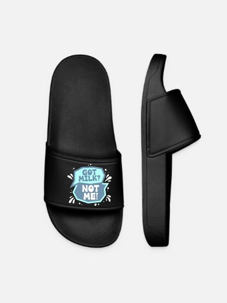 Lactose intolerance Lactose intolerant - Women’s Pool Sliders - black