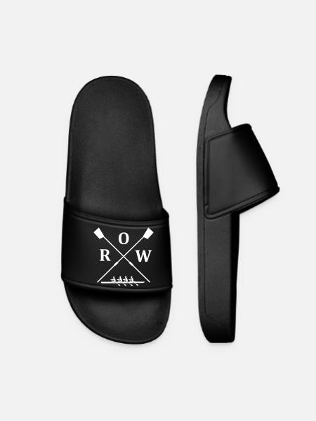 gekreuzte Ruderblätter - Ruderskulls ROW Vierer - Frauen Badelatschen - Schwarz