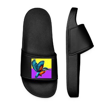 martin-pêcheur - Claquettes Femme - noir - Devant