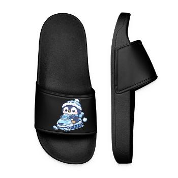 Penguin Snow Sled Magic - Women’s Pool Sliders - black - Front