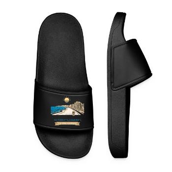 Canet en Roussillon - Promenade Méditerranéenne - Claquettes Femme - noir - Devant
