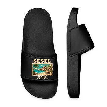 Seychelles Mahé Vintage Travel Brand - Women’s Pool Sliders - black - Front