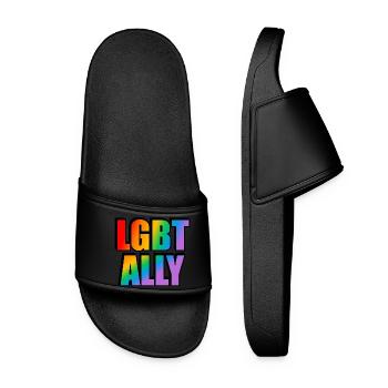 LGBT Ally - Women’s Pool Sliders - black - Front