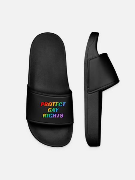 Protect gay rights LGBTQ Pride Month - Women’s Pool Sliders - black