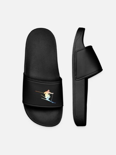 Skiers of long sleeve shirts - Women’s Pool Sliders - black