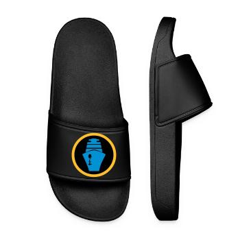 Ship | Cruise | Ferry - Women’s Pool Sliders - black - Front