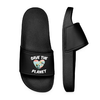 Save The Planet - Claquettes Femme - noir - Devant