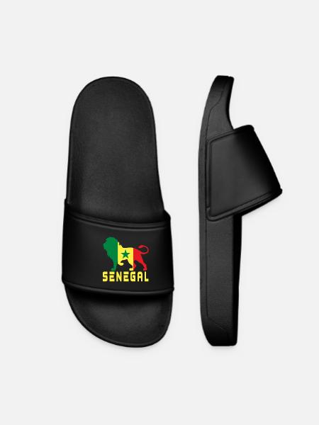 Lion du Sénégal - Claquettes Femme - noir