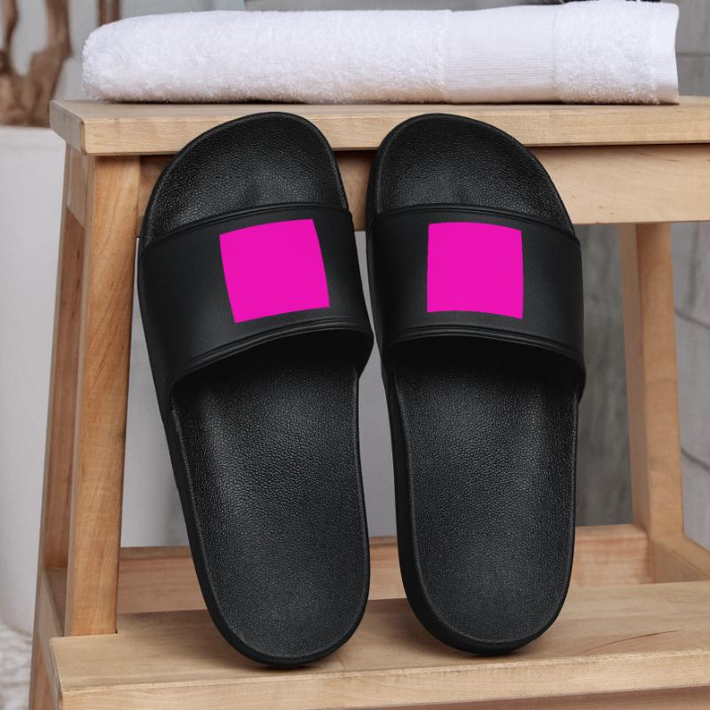 Pink Background Texture Customize Template Women’s Pool Sliders