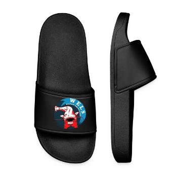 Fishing Catfish WALLERGRIFF MUST EXPERIENCE MAN - Women’s Pool Sliders - black - Front