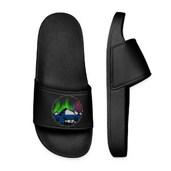 Conception de l’expérience des aurores boréales - Claquettes Femme - noir - Devant